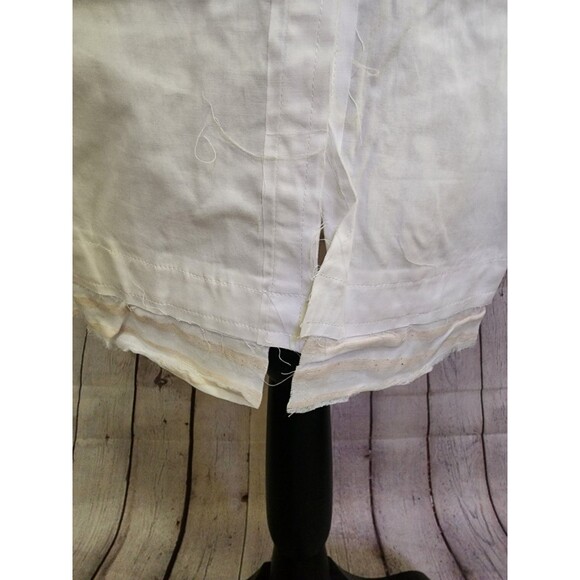 Undiscovered Eye Tunic Womens Large White Anthropology Raw Hem Oversized - Picture 2 of 10